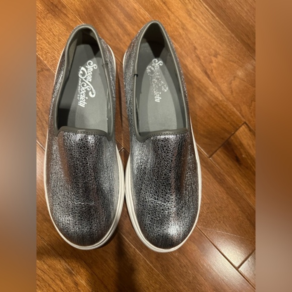 Shiny Society Black Slip-On Sneakers